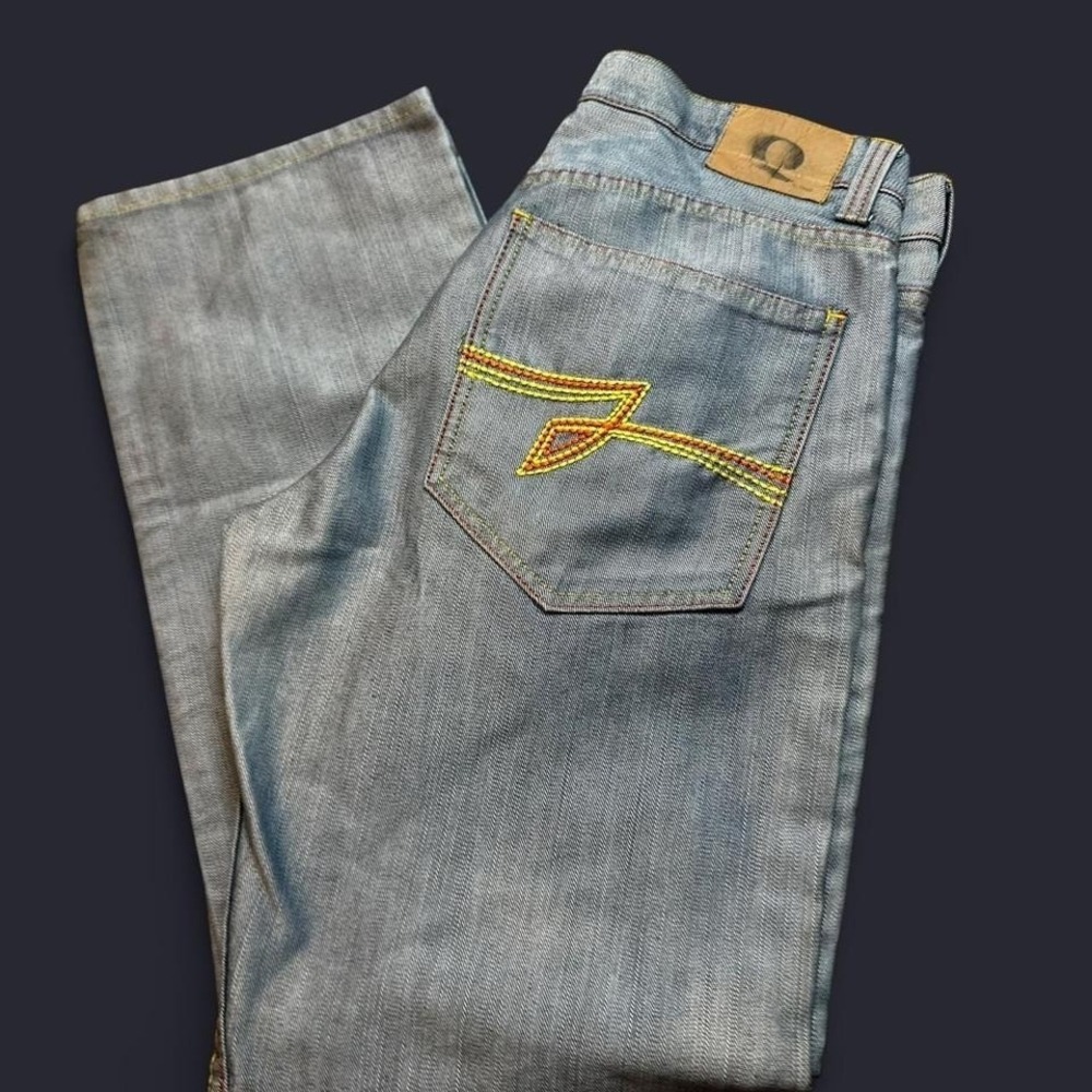 Vintage Y2K Q‎ brand punk skater denim jeans size 36x32